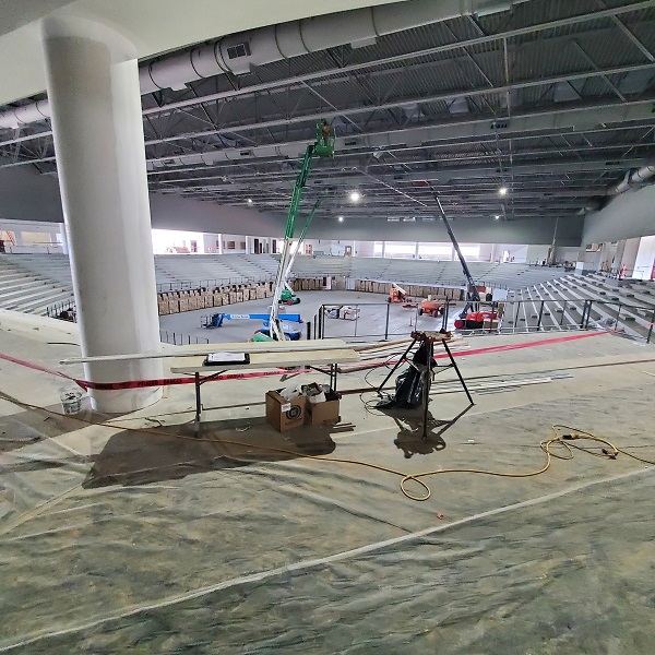 Inside construction on Alabama A&M Event Center
