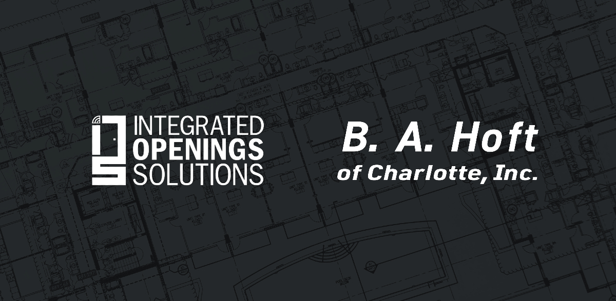 Integrated Openings Solutions logo and B.A. Hoft of Charlotte, Inc. logo