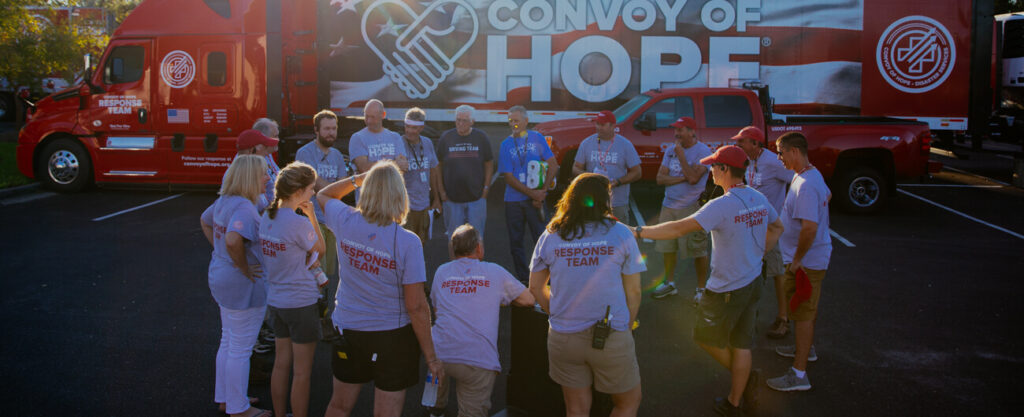 Convoy of Hope volunteers