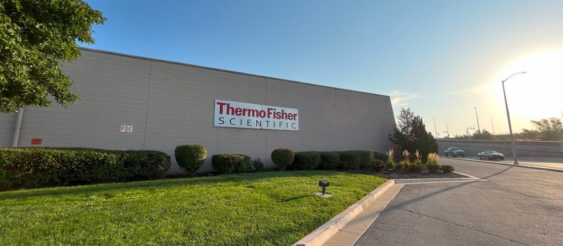 Exterior shot of Thermofisher building