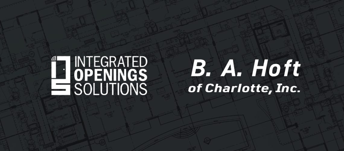 Integrated Openings Solutions logo and B.A. Hoft of Charlotte, Inc. logo