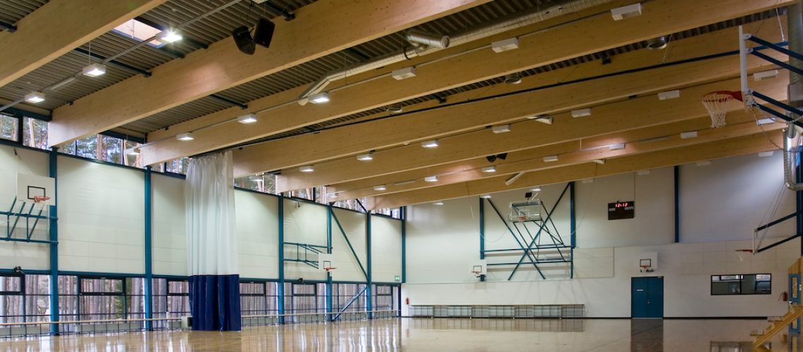 Interior view of gymnasium