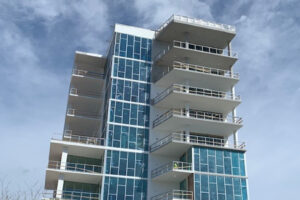 Exterior shot of The Collection condominiums